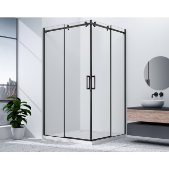 DRAGON BLACK obdélníkový sprchový kout 800x1000mm L/P ,rohový GD4280BGD4210B