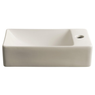 MARGITHA keramické umývátko 38x22cm, otvor pro baterii vpravo, béžová