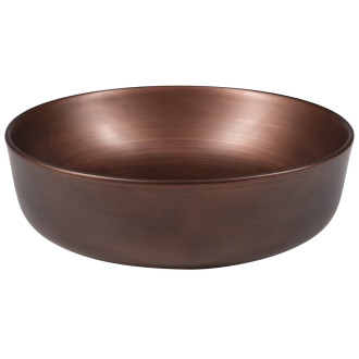 PRIORI keramické umyvadlo na desku, Ø 41,5cm, měď