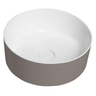 THIN umyvadlo na desku, Rockstone, ? 38 cm, agila/bílá mat WN548-43