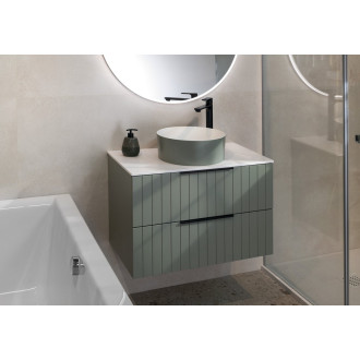 THIN umyvadlo na desku, Rockstone, ? 38 cm, verde/bílá mat WN548-44
