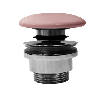 GSI umyvadlová výpust 5/4“, click-clack, keramická zátka, 5-65mm, blush mat PCS24