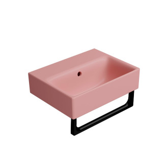 NUBES keramické umývátko 40x32cm, broušená spodní hrana, bez otvoru, blush mat 96849024