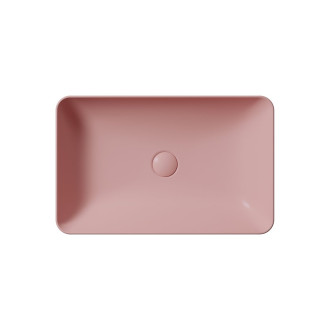 NUBES keramické umyvadlo na desku 60x38cm, blush mat 903624