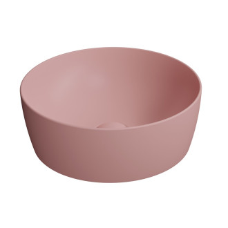 NUBES keramické umyvadlo na desku průměr 40cm, blush mat 903924