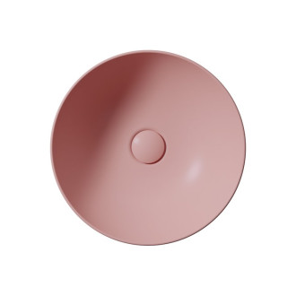 NUBES keramické umyvadlo na desku průměr 40cm, blush mat 903924