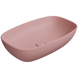 NUBES keramické umyvadlo na desku 60x38cm, blush mat 978324