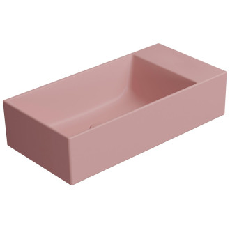 KUBE X keramické umývátko 50x25cm, bez otvoru, pravé/levé, blush mat 9486024