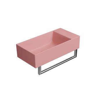 KUBE X keramické umývátko 50x25cm, bez otvoru, pravé/levé, blush mat 9486024