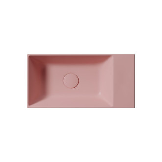 KUBE X keramické umývátko 50x25cm, bez otvoru, pravé/levé, blush mat 9486024