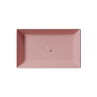 KUBE X keramické umyvadlo na desku, 60x37cm, blush mat 945324