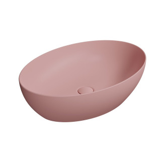 PURA keramické umyvadlo na desku, 60x42cm, blush mat 884224