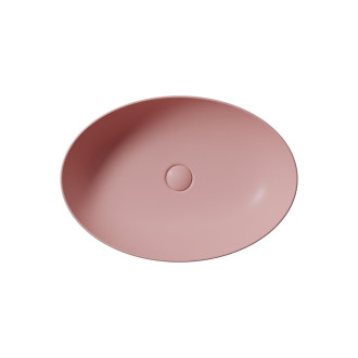 PURA keramické umyvadlo na desku, 60x42cm, blush mat 884224