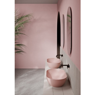 PURA keramické umyvadlo na desku 60x37cm, blush mat 883424