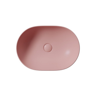 PURA keramické umyvadlo na desku, 50x35cm, blush mat 886024