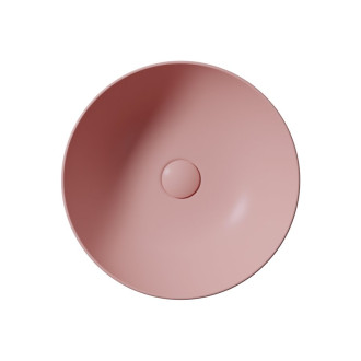 PURA keramické umyvadlo na desku, průměr 42cm, blush mat 885124