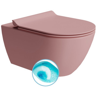 PURA závěsná WC mísa, Swirlflush, 36x55cm, blush dual-mat 881524