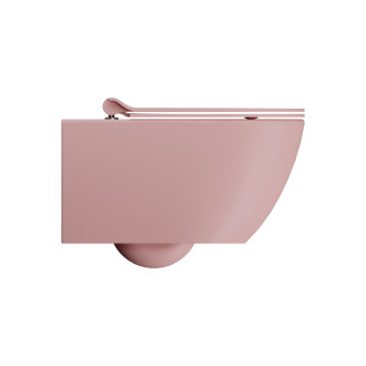 PURA závěsná WC mísa, Swirlflush, 36x55cm, blush dual-mat 881524