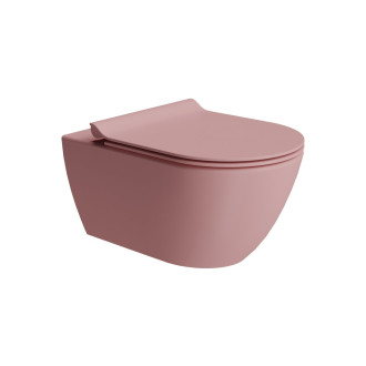 PURA závěsná WC mísa, Swirlflush, 36x55cm, blush dual-mat 881524