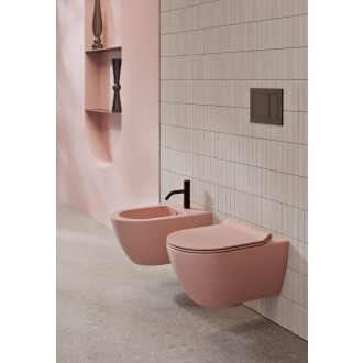 PURA bidet závěsný, 36x55cm, blush mat 8865124
