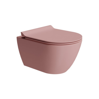 PURA závěsná WC mísa, Swirlflush, 36x50cm, blush dual-mat 881624