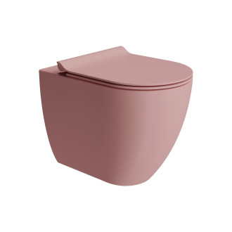 PURA WC mísa stojící, Swirlflush, 36x55cm, spodní/zadní odpad, blush dual-mat 880324
