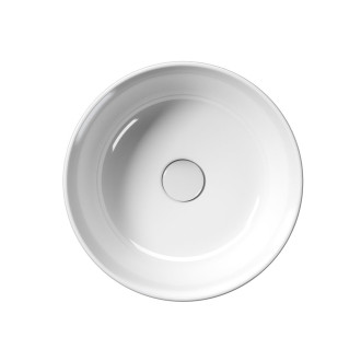 KUBE X keramické umyvadlo na desku, průměr 40cm, bílá ExtraGlaze 942611