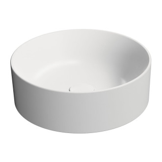 KUBE X keramické umyvadlo na desku, průměr 40cm, bílá mat 942609