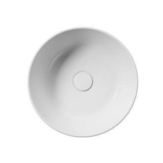 KUBE X keramické umyvadlo na desku, průměr 40cm, bílá mat 942609