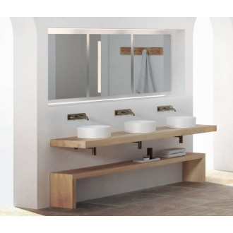 KUBE X keramické umyvadlo na desku, průměr 40cm, bílá mat 942609
