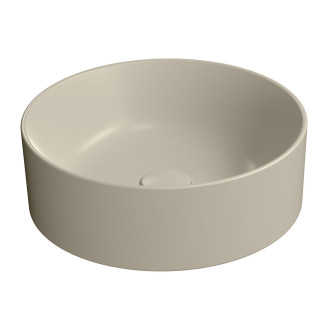KUBE X keramické umyvadlo na desku, průměr 40cm, creta mat 942608