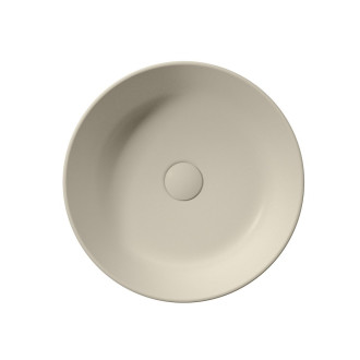 KUBE X keramické umyvadlo na desku, průměr 40cm, creta mat 942608