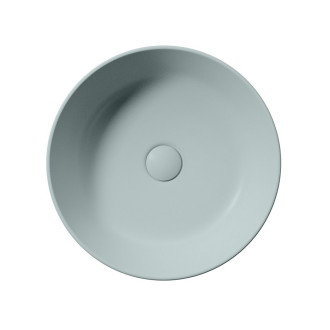 KUBE X keramické umyvadlo na desku, průměr 40cm, ghiaccio mat 942615