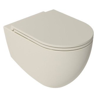 INFINITY závěsná WC mísa, Rimless, 36,5x53cm, ivory 10NF02004-2K