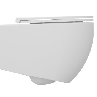 INFINITY závěsná WC mísa, Rimless, 36,5x53cm, bílá mat