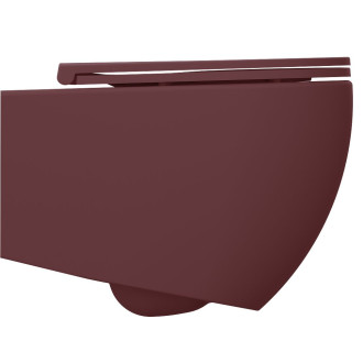INFINITY závěsná WC mísa, Rimless, 36,5x53cm, maroon red 10NF02004-2R