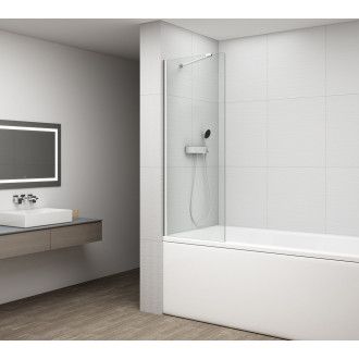 FISA vanová zástěna 800x1500mm, chrom, čiré sklo FS1082-C