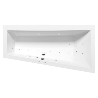 ANDRA R hydromasážní vana, 180x90x45cm, Active Hydro-Air, chrom