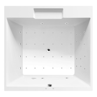 CAME hydromasážní vana, 175x175x50cm, Attraction Hydro-Air, chrom