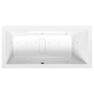MARLENE hydromasážní vana, 180x80x48cm, Active Hydro-Air, chrom