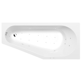 TIGRA R hydromasážní vana, 150x75x46cm, Active Hydro-Air, chrom
