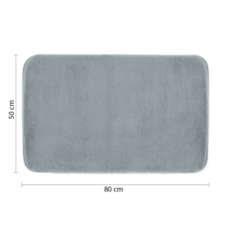 FUZZY koupelnová předložka, 50x80cm, 100% polyester, protiskluz, azzuro 96FY508062