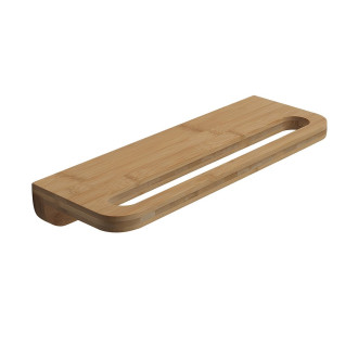 HIMALAYA polička s držákem ručníků 400x145mm, bambus HY19