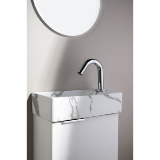 MARGITHA keramické umývátko 38x22cm, otvor pro baterii vpravo, carrara
