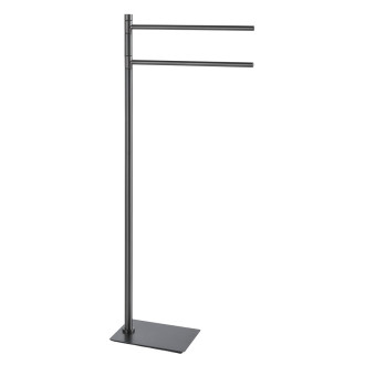 TRILLY stojan s držákem ručníků, hranatý, gun metal TR3181