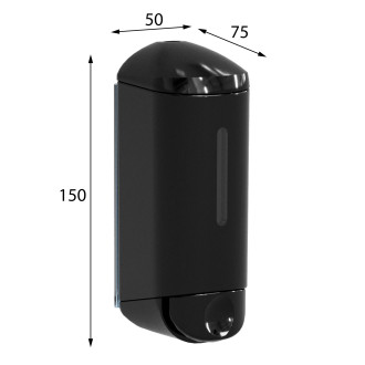 SHOWER SMALL dávkovač tekutého mýdla 170ml, černá A94503