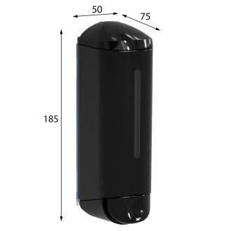 SHOWER MEDIUM dávkovač tekutého mýdla 250ml, černá A94703