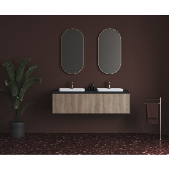 BRAHEA dvojumyvadlo 161x51,5cm (80+80cm), bílá mat BL161-80
