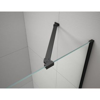 TRINITY BLACK sprchové dveře do niky 1100mm, čiré sklo, levé GT1211CL-B