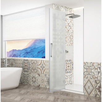 TRINITY CHROME sprchové dveře do niky 1100mm, matné sklo, levé GT1211ML-CH